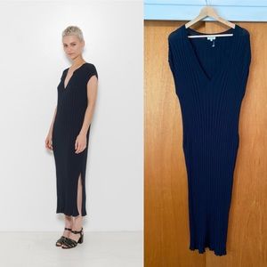 Toteme Navy Knit Bahia Dress size M Final Price